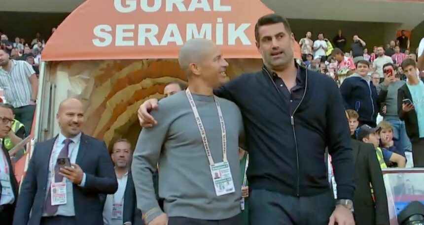Alex ve Volkan Demirel yıllar sonra buluştu! Birbirlerine sarılarak sahaya çıktılar