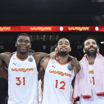 Galatasaray’dan Yunan ekibine 17 sayı fark