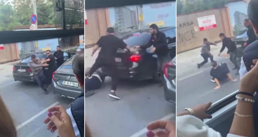 İETT şoförü yolcuları bırakıp kavgaya girdi! Yolcular çığlık attı
