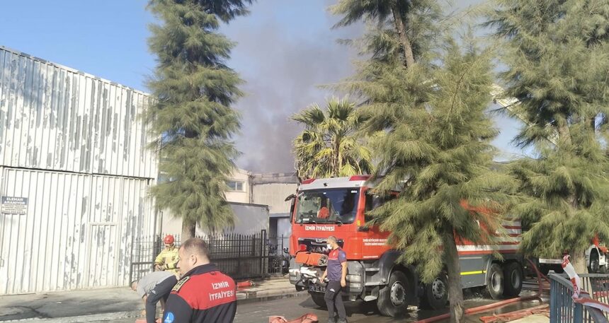 İzmir’de kimya fabrikasında yangın