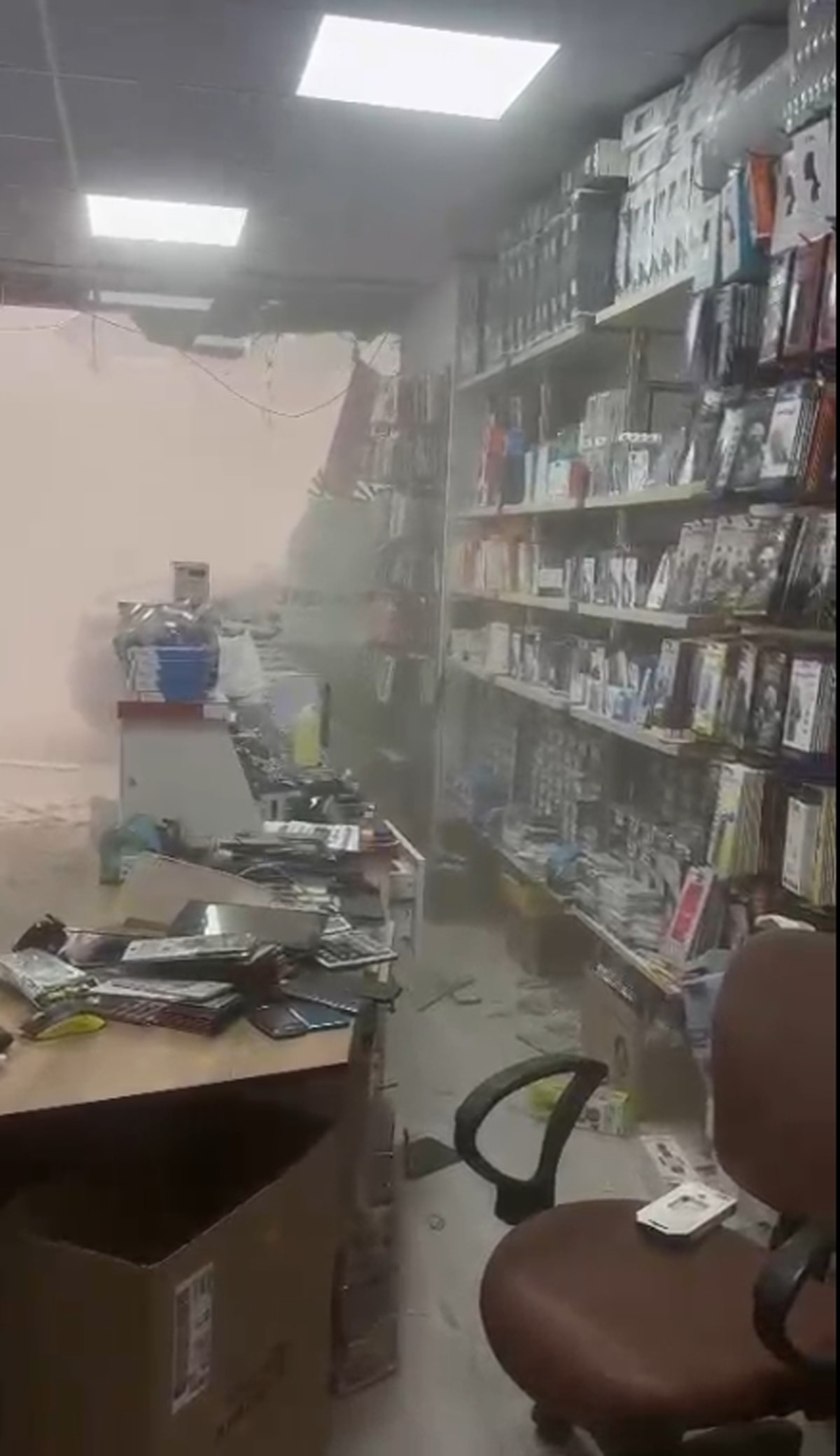 Korkunç patlama sonrası evler bu hale gelmiş