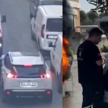 Küçükçekmece’de yol isteyen ambulans kamyonet çıktı
