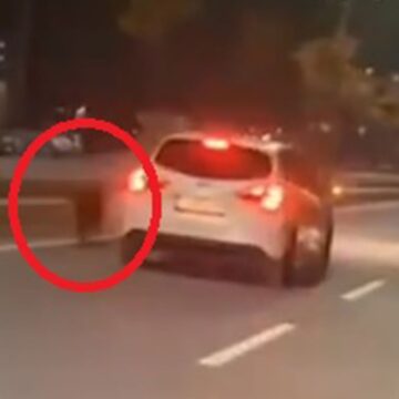 Otomobiline bağladığı köpeği koşturan sürücünün cezası belli oldu