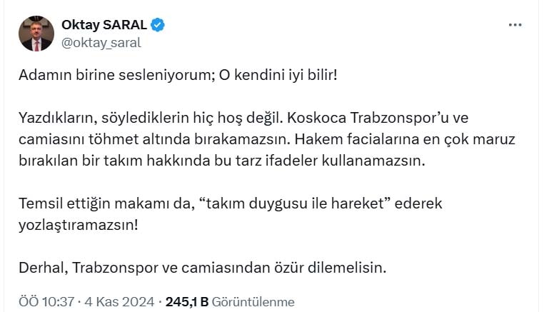Saray'da derbi polemiği