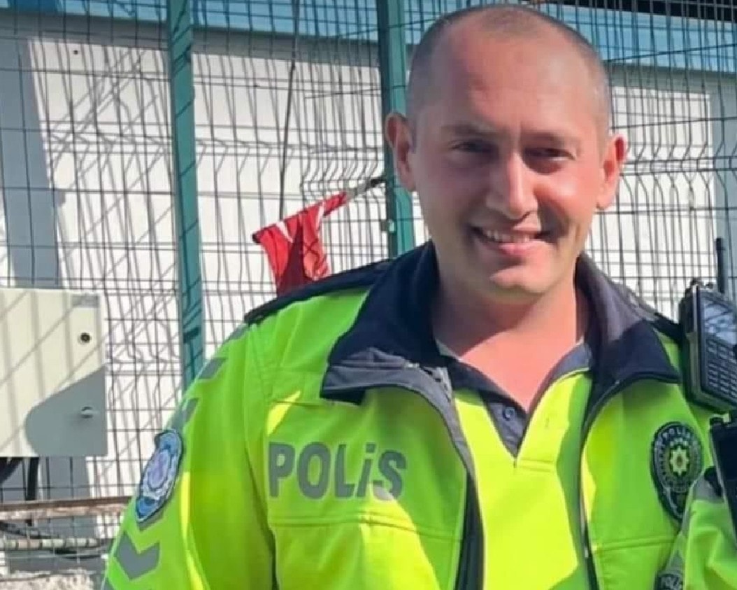 Şehit trafik polisi Ogün Yürümez'e veda
