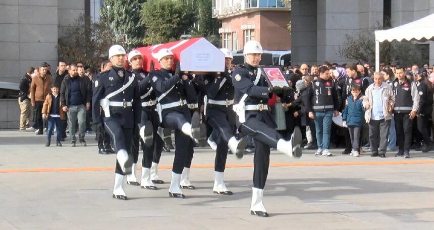 Şehit trafik polisi Ogün Yürümez’e veda