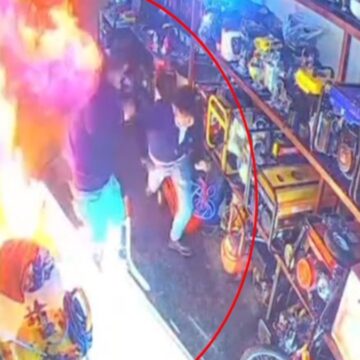 Sobaya dökülen tiner parladı: Felaket yaşandı