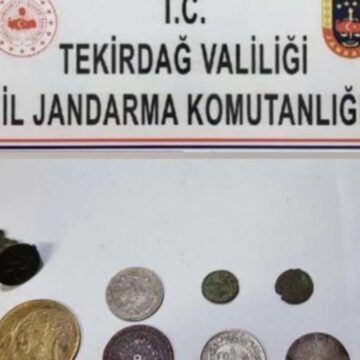Tekirdağ’da 145 sikke yakalandı