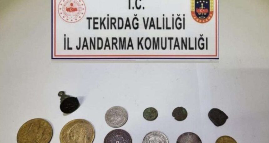 Tekirdağ’da 145 sikke yakalandı