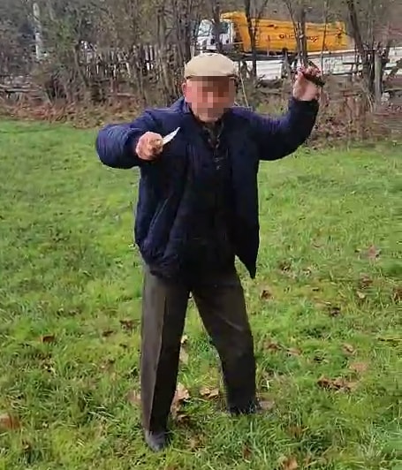 Yaktı, bıçak çekti, serbest bırakıldı