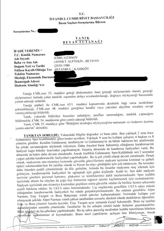 Ali Koç gündeme getirmişti! Karaborsa davasında ifadeler ortaya çıktı