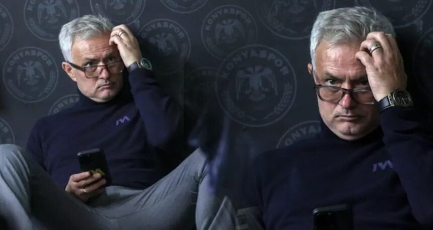 Oturuşu büyük tepki çekti: Mourinho hocam. Olmaz olmaz yani böyle olmaz.