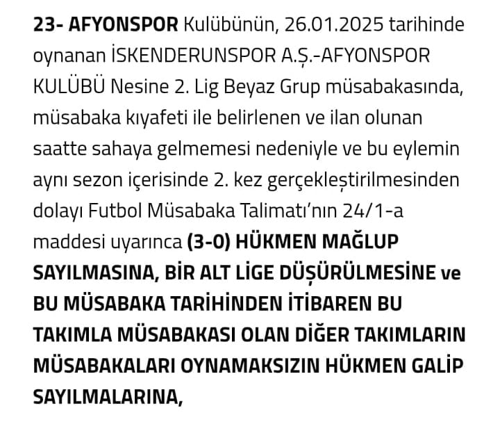 PFDK kararı açıkladı, küme düşürüldüler!