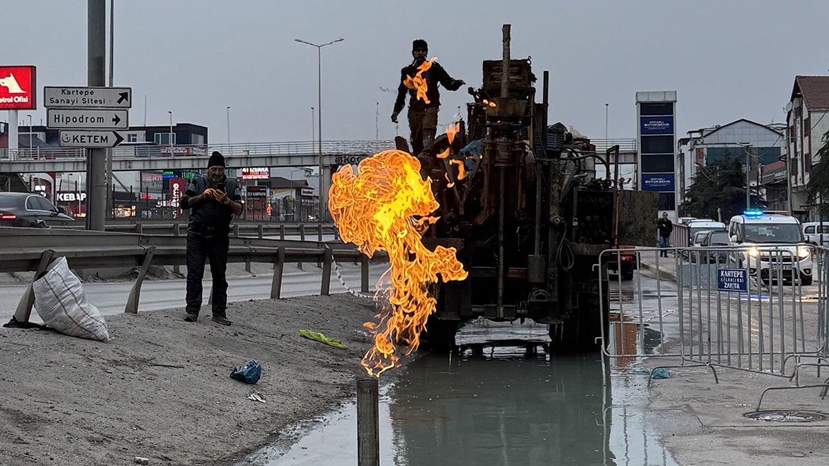 Bu mahallede açılan kuyular alev alıyor! Bölge giriş ve çıkışa kapatıldı