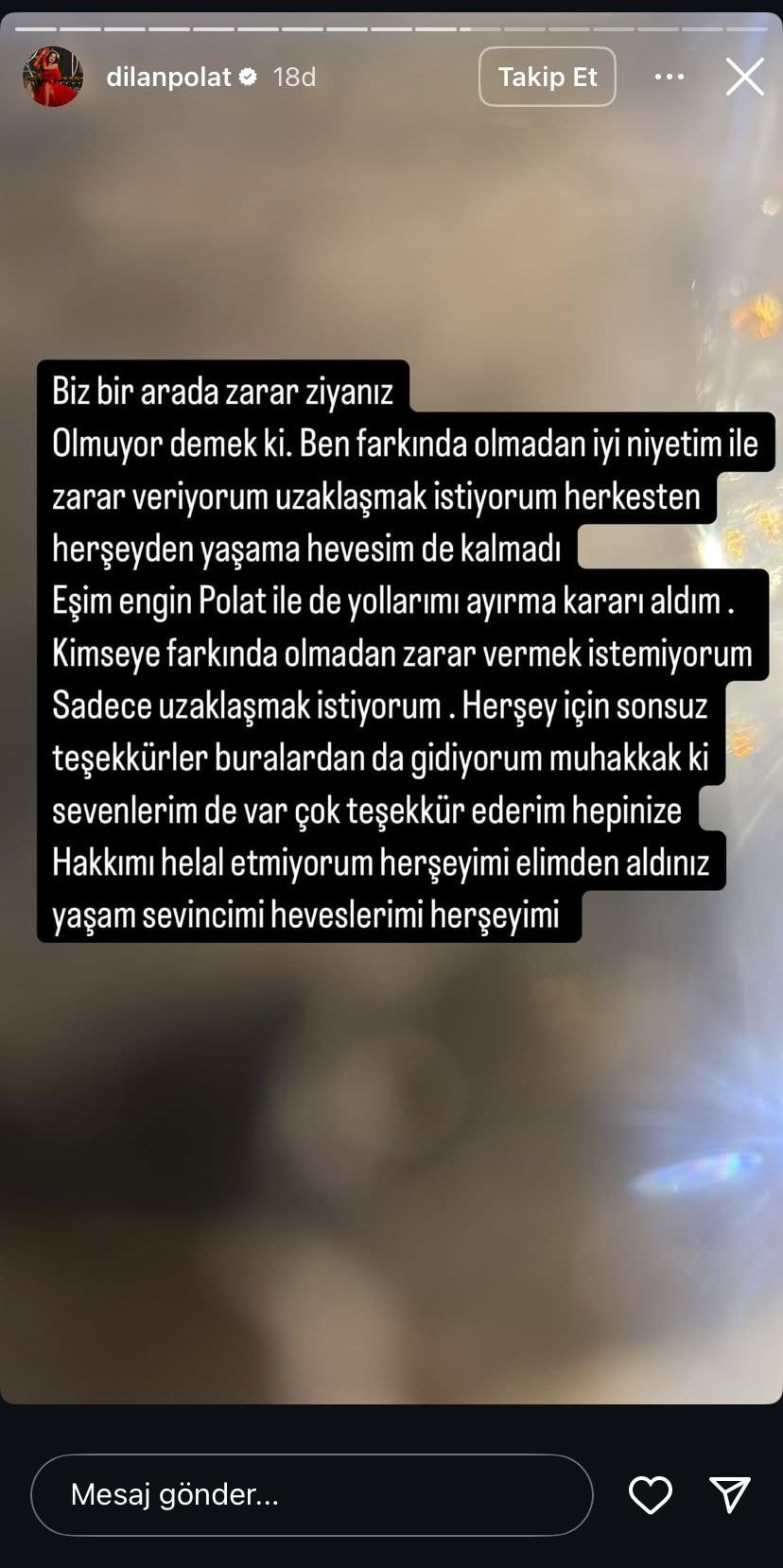 Dilan Polat ile Engin Polat ayrılıyor