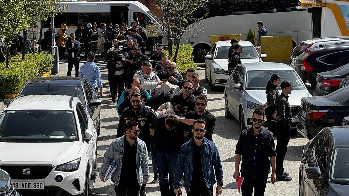 '0850' operasyonu! Yakalananlar adliyeye böyle getirildi