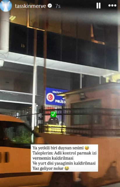 Adli kontrolle serbest kalan fenomen Merve Taşkın imza vermeyi unuttu! Karakola son anda gidip yetkililere seslendi