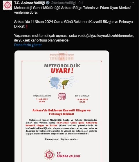Ankara'yı fırtına vuracak! Uyarılar peş peşe yapıldı