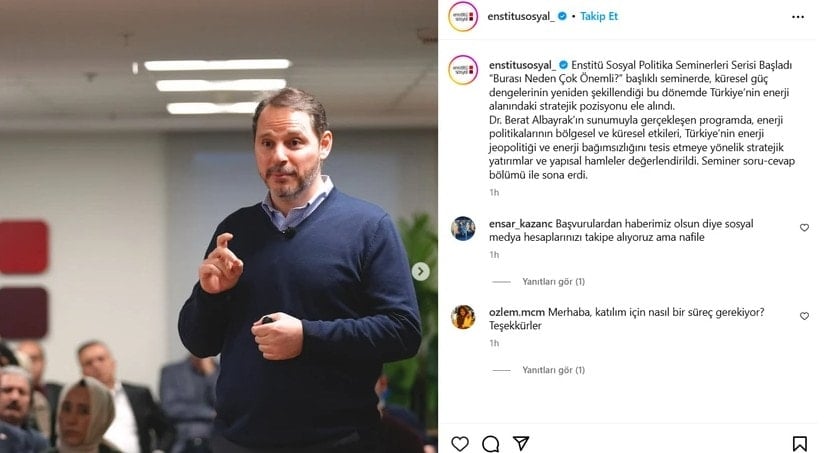 Berat Albayrak uzun bir aradan sonra nerede ortaya çıktı: 'Burası Neden Çok Önemli?'