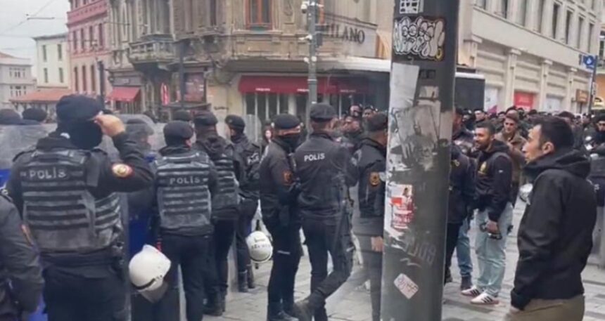 CHP’nin Filistin eylemine polis ambargosu! Taksim’e çıkan yollar kapatıldı