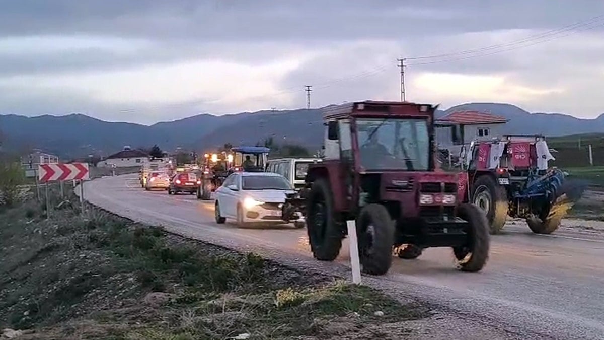 Çiftçiler traktörlerle yollara düştü! AKP'nin kalesinde İmamoğlu'na destek konvoyu