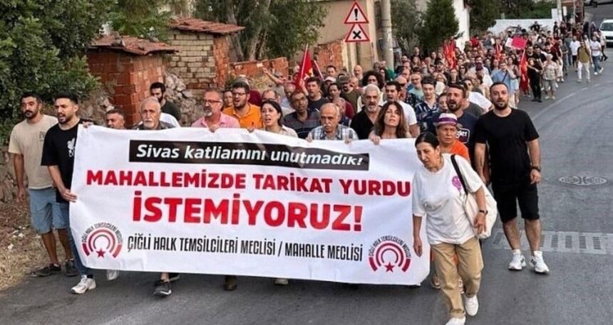 Çiğli’de tarikat yurdu iddiasına takipsizlik kararına sert tepki: “Laiklik mücadelesini sürdüreceğiz”