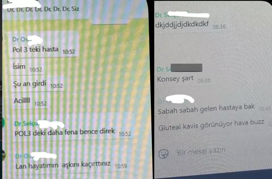 Doktorların mesajları ifşa oldu: Devlet hastanesinde hastalarla ilgili skandal ifadeler