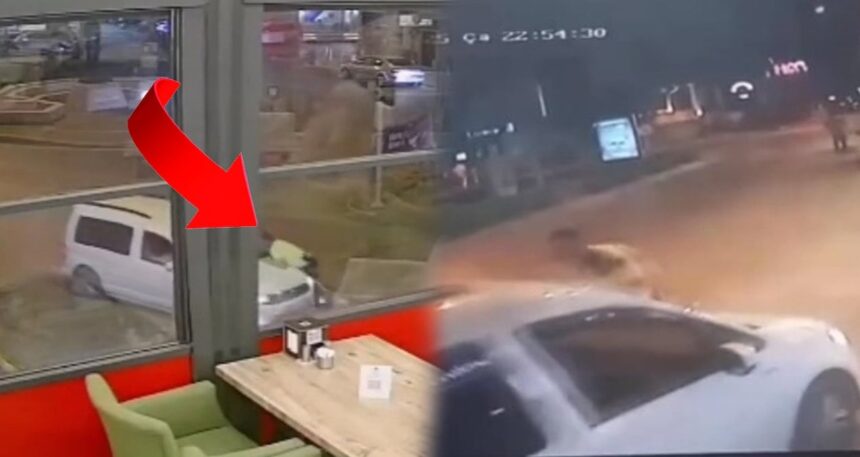 İzmir’de polis memurunu aracın kaputunda 500 metre sürükledi