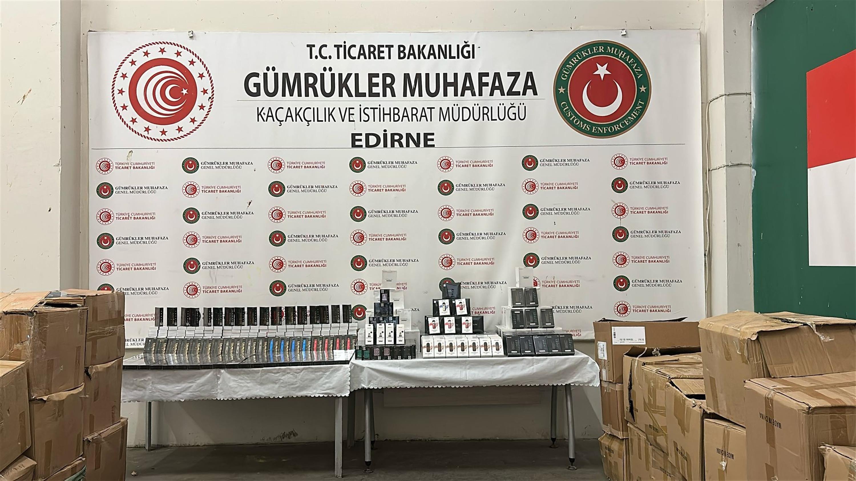 Kapıkule'de dev elektronik sigara operasyonu