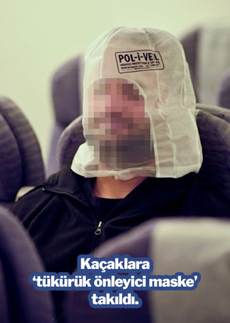Kelepçeli ve maskeli iade