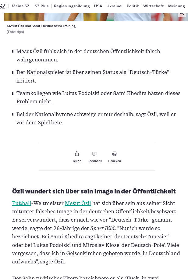Mesut Özil Alman gazetesine böyle demişti: 'Bana Türk demeyin'