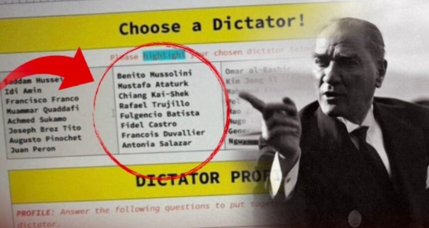 Mustafa Kemal Atatürk’ü, Diktatörler listesine koydular! Rezil ödevi gören Büyükelçilik harekete geçti