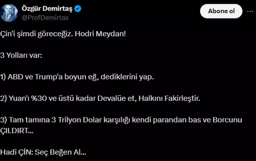 Özgür Demirtaş'ın paylaşımı gündem oldu: 'Kopya' iddiaları...