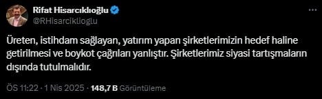 Özgür Özel'den Rifat Hisarcıklıoğlu'na tepki: 'Koskoca kurumu düşürdüğün hale bak'
