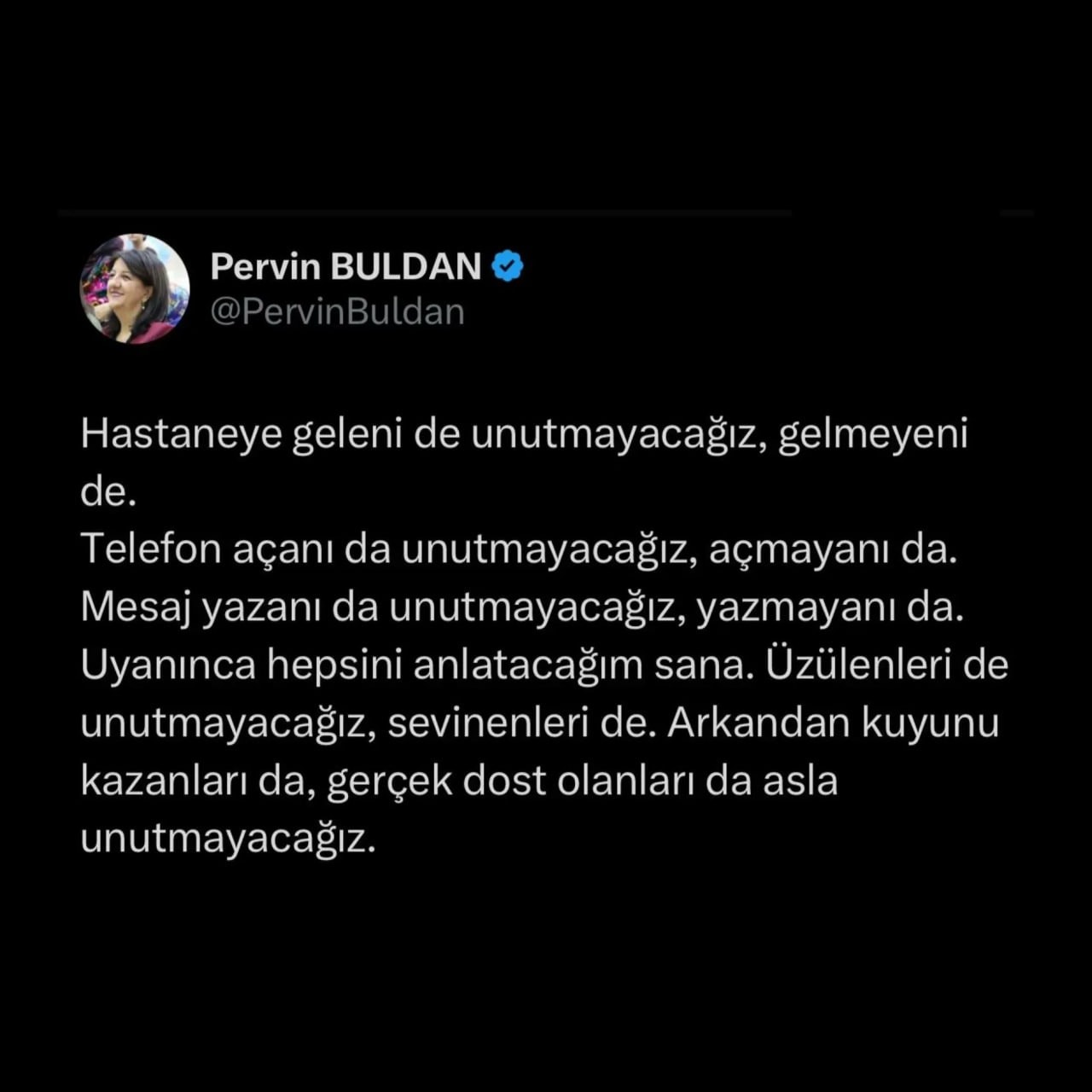 Pervin Buldan sitem dolu mesajını önce paylaştı, sonra sildi!