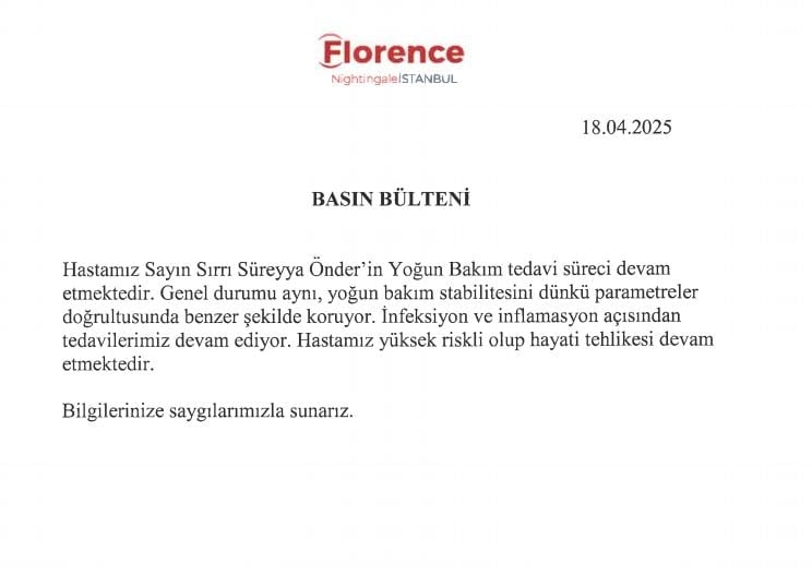 Sırrı Süreyya Önder'in sağlık durumuna ilişkin yeni açıklama