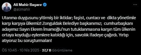 Son Dakika: CHP'li Belediye Başkanı ifadeye çağrıldı
