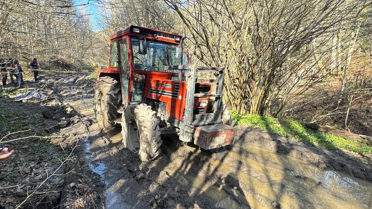 Traktörden düşen orman işçisi can verdi