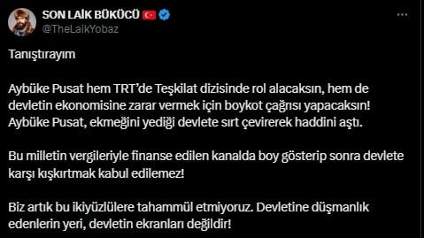 Trol linçinin yeni hedefi Aybüke Pusat! Boykot paylaşımı yaptığı için TRT'den kovulmasını istediler