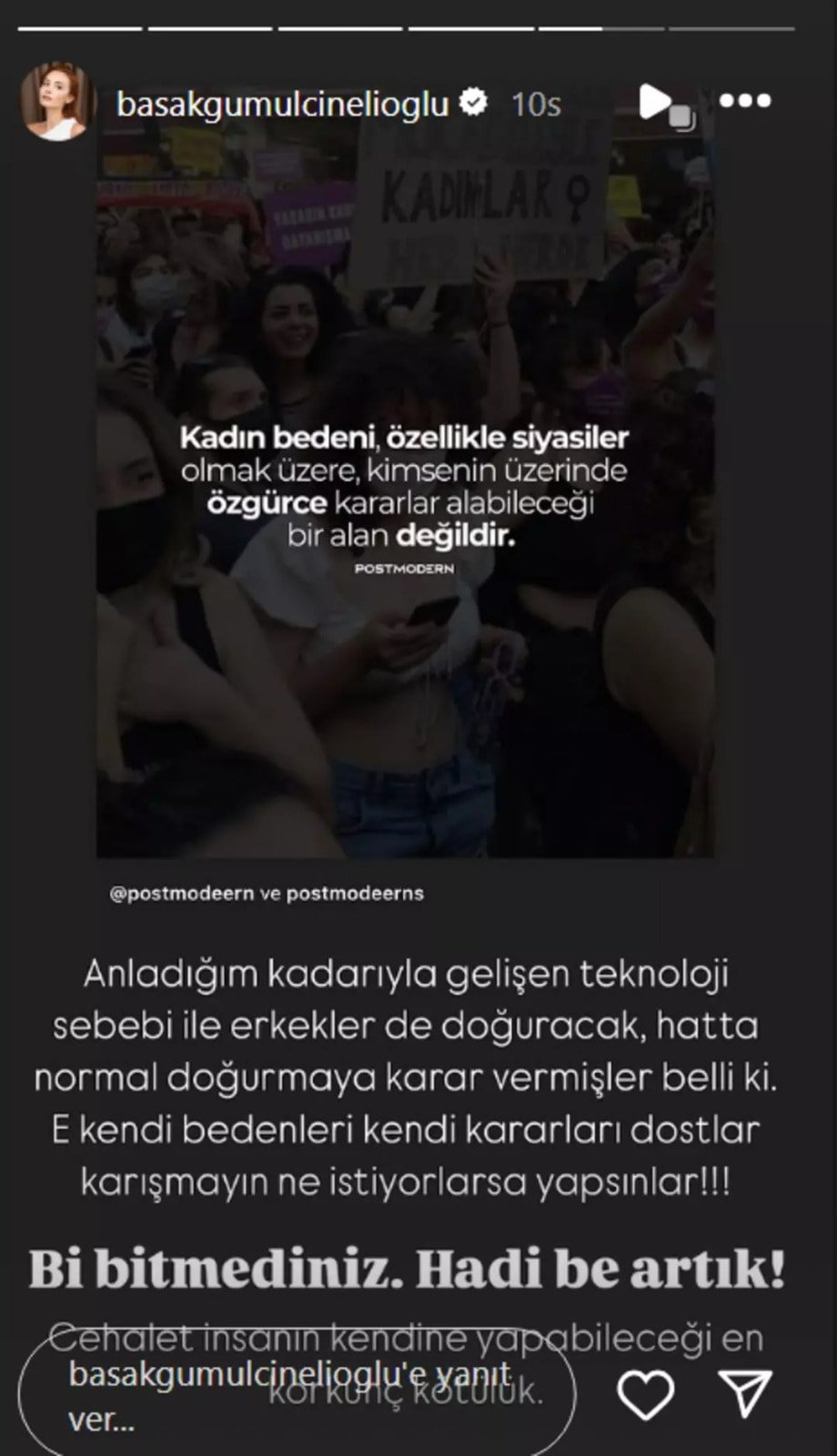 Ünlü kadınlardan 'Normal Doğum' pankartına sert tepki