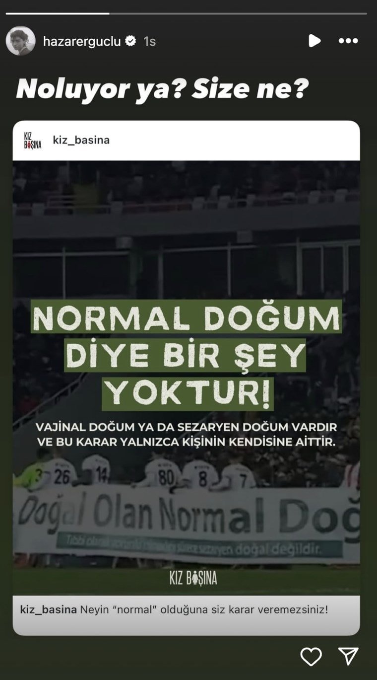 Ünlü kadınlardan 'Normal Doğum' pankartına sert tepki