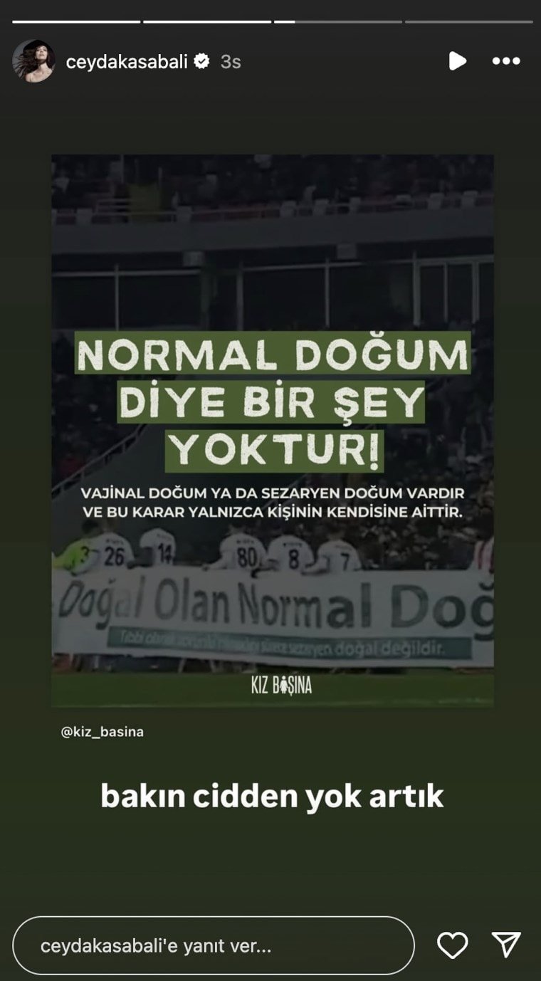 Ünlü kadınlardan 'Normal Doğum' pankartına sert tepki