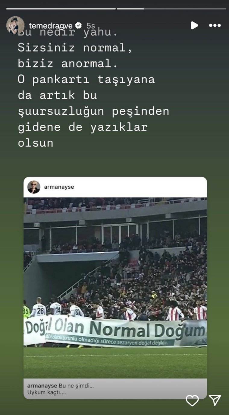 Ünlü kadınlardan 'Normal Doğum' pankartına sert tepki