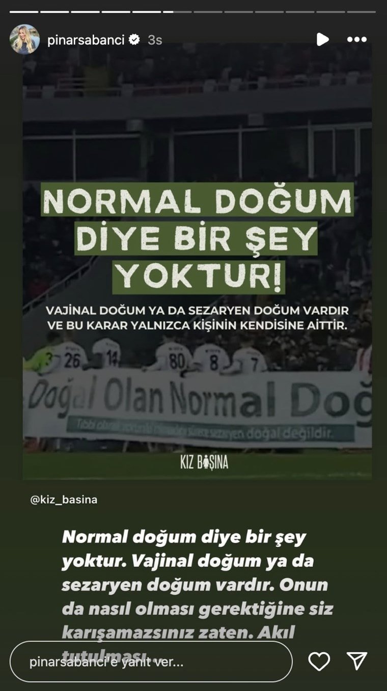 Ünlü kadınlardan 'Normal Doğum' pankartına sert tepki