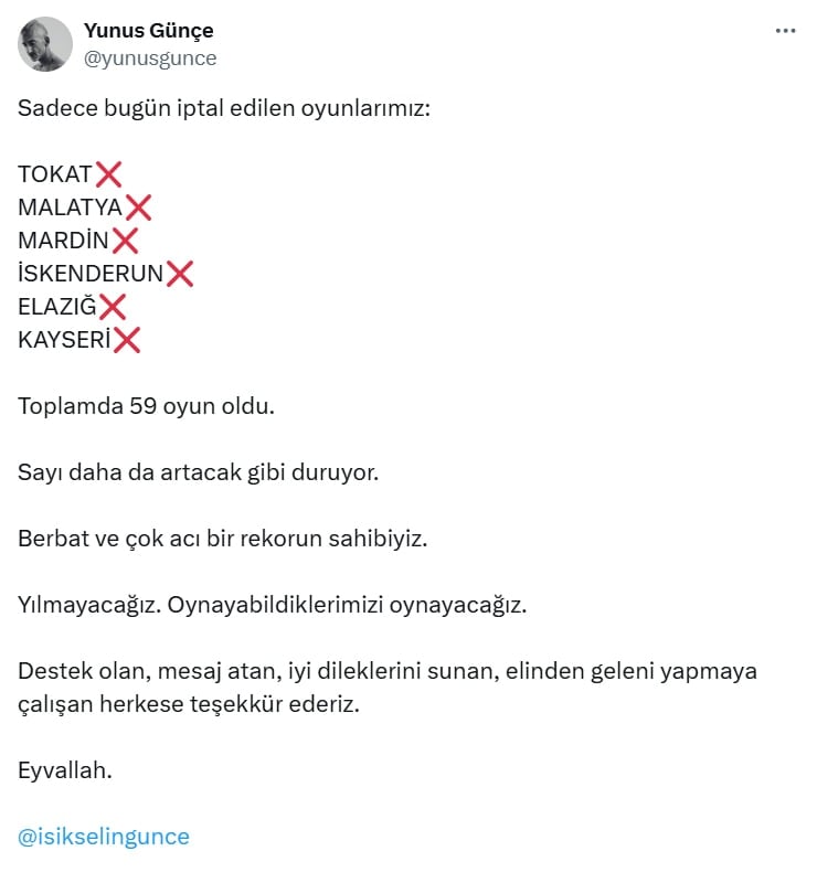 Yunus Günçe de işinden oldu! 'Aybüke Pusat'ı en iyi ben anlarım'