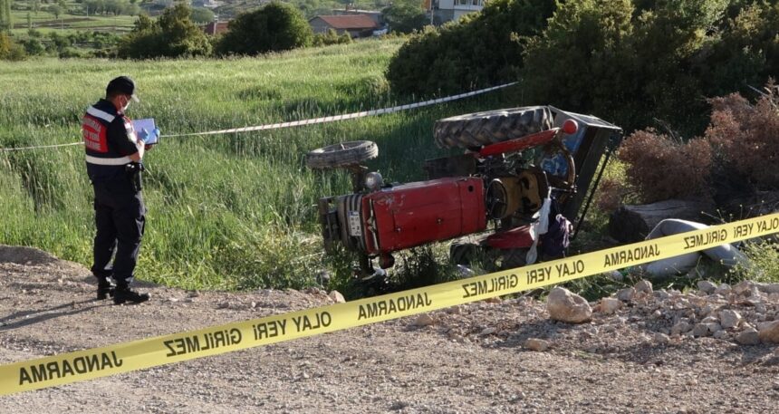 11 yaşındaki Edanur şarampole devrilen traktörde can verdi!