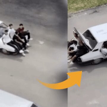Adana şaşırtmaya devam ediyor: Bir otomobile 14 kişi bindiler