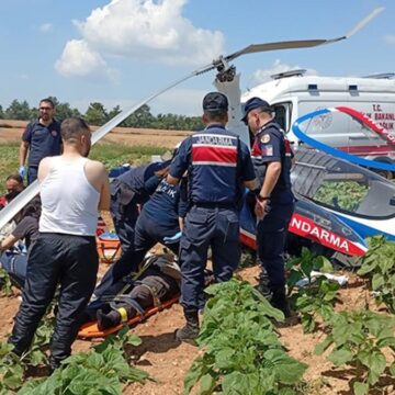 Adana’da jandarmaya ait cayrokopter düştü: Yaralılar var