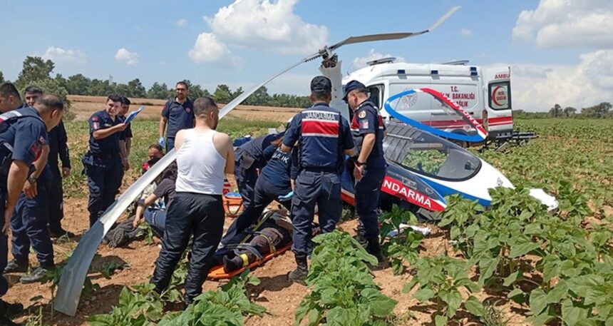 Adana’da jandarmaya ait cayrokopter düştü: Yaralılar var