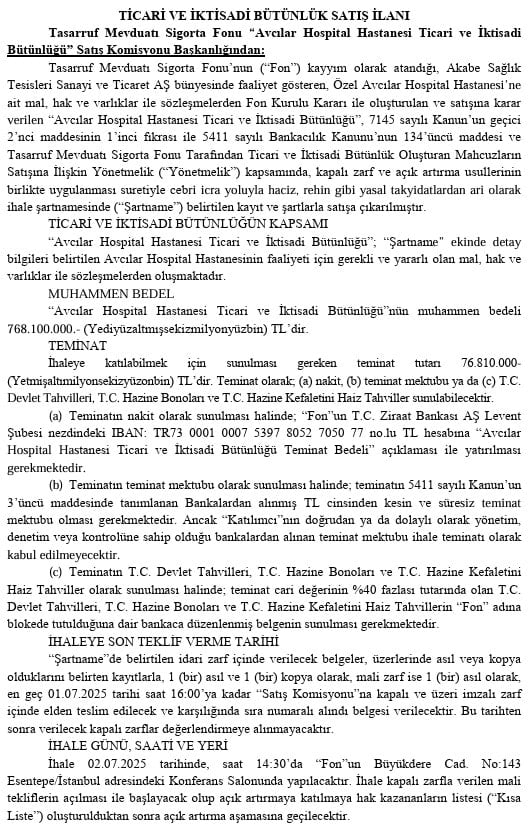 Adı skandallara karışan hastane satışa çıkarıldı
